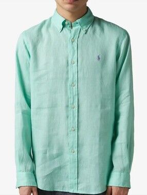 Ralph Lauren Linen Button Down Shirt